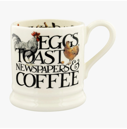 Emma Bridgewater mugg - Rise &amp; Shine Eggs &amp; Toast