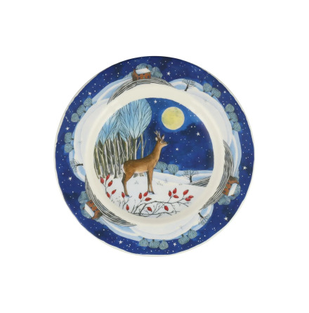 Emma Bridgewater tallrik - Midnight Deer 22 cm