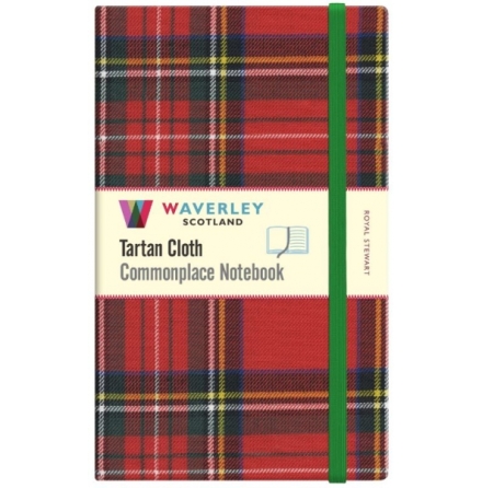 Tartan Cloth Notebook Large: Royal Stewart