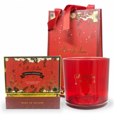 Celtic Candles Doftljus - Kanel &amp; Vinterbr (4-vekars)