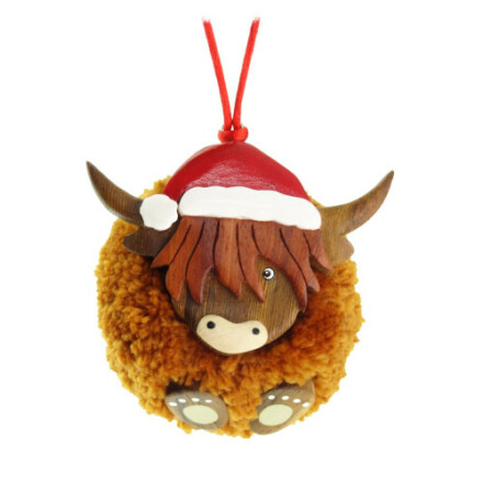Highland Cow - Julgransdekoration