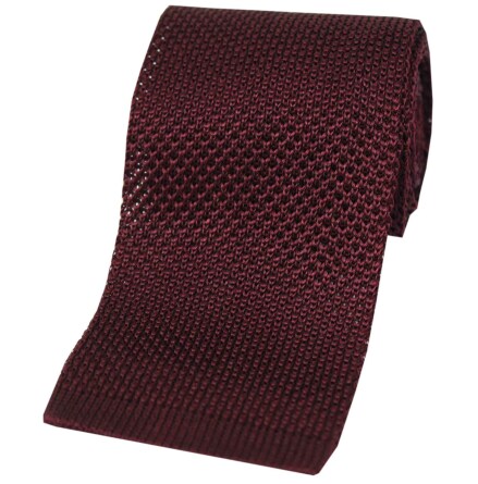 Stickad slips i silke - Wine