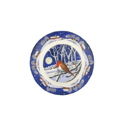 Emma Bridgewater tallrik - Midnight Robin 22 cm