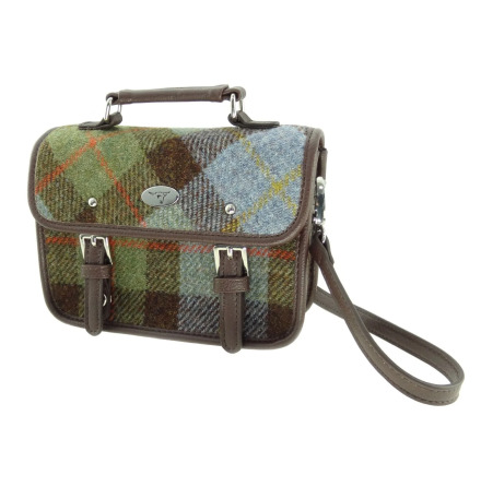 Mini Shoulder Bag "Bervie" i Harris Tweed - MacLeod Tartan