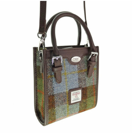 Mini Tote Bag "Keltie" i Harris Tweed - MacLeod Tartan