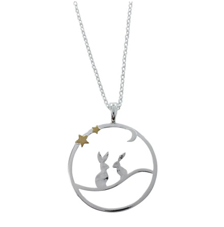 Halsband - Moonlit Hares