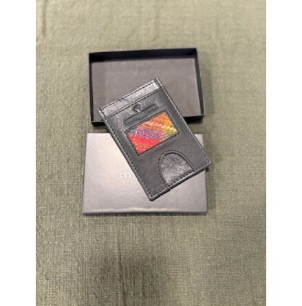 ChipSafe Korth�llare - Svart L�der med Red Tweed