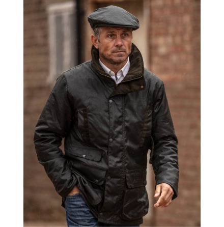 Hawthorn Jacket - Fodrad vaxad jacka i Olive Green