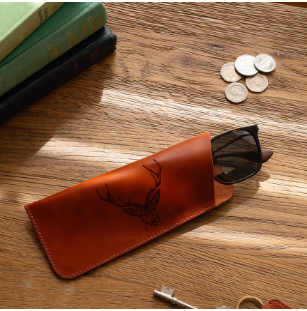 Glas�gonfodral i l�der - Stag