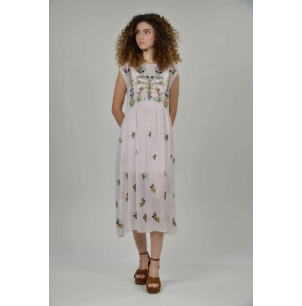 Monica - Tunn broderad kl�nning